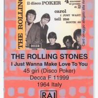 Card n.50 allegata Rivista Raro-The Rolling Stones
