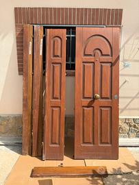 Porta blindata 210x100 Mogano con serratura