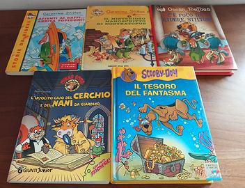 Set cinque libri di narrativa per bambini e ragazz