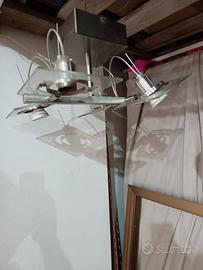 lampadario 4 attacchi regolabili