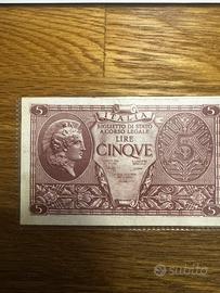 5 Lire Atena Elmata 23/11/1944