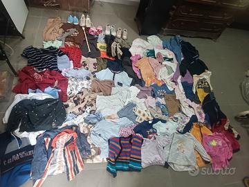enorme lotto vestiti  - scarpe  misto 