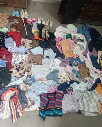 enorme lotto vestiti  - scarpe  misto 