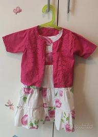 Completo elegante cerimonia bambina