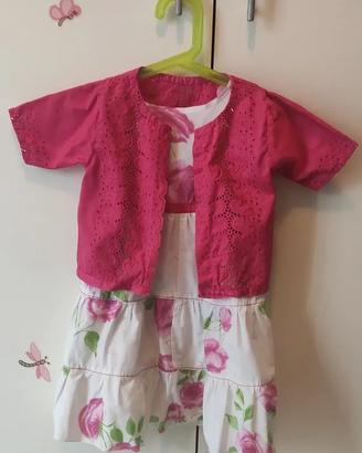 Completo elegante cerimonia bambina