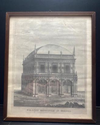 Stampa In Cornice  Palazzo Loggia  Brescia