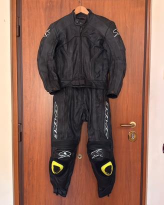 Tuta moto in pelle Spyke 2 pezzi