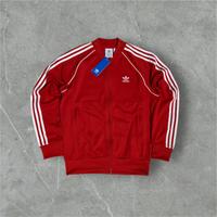 Felpa con zip Adidas Rossa nuova