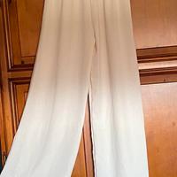 Pantaloni estivi bianco panna    -    NUOVI