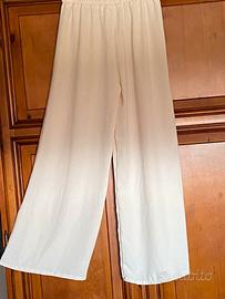 Pantaloni estivi bianco panna    -    NUOVI