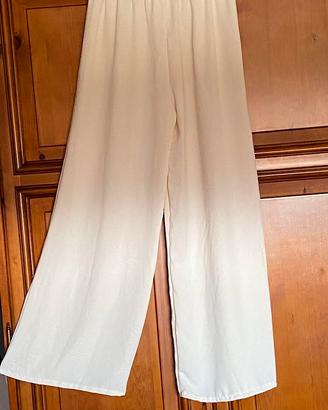 Pantaloni estivi bianco panna    -    NUOVI