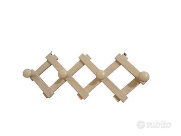 Attaccapanni legno bianco