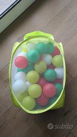 palline per piscina bimbo  con sacca