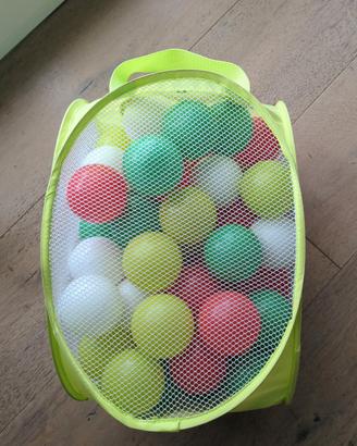 palline per piscina bimbo  con sacca