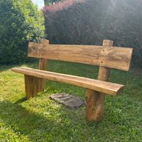 Panchina da esterno artigianale