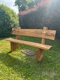 Panchina da esterno artigianale