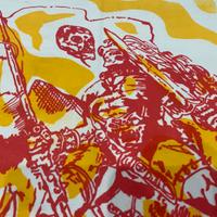 AS Roma - sciarpa Inferno Giallorosso - anni ‘80