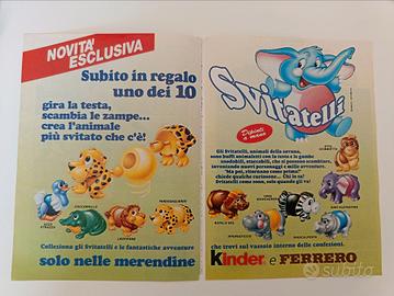Pubblicità Svitatelli Kinder Ferrero, 1993 