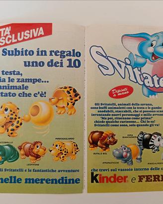 Pubblicità Svitatelli Kinder Ferrero, 1993 