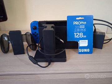 Nintendo switch con accessori