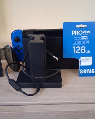 Nintendo switch con accessori