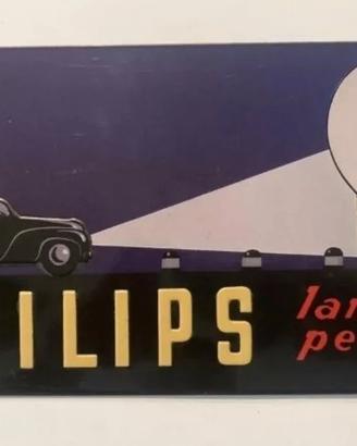 INSEGNA METALLICA PHILIPS RIVENDITORE M:35X18,5