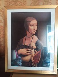 Quadro con stampa La dama con ermellino