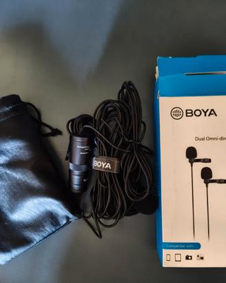Boya BY-M1DM Dual Lavalier Microfono