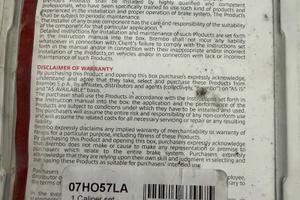 Pastiglie freni Brembo 07HO57LA