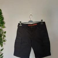 Pantaloncini Jack&Jones cargo neri uomo S