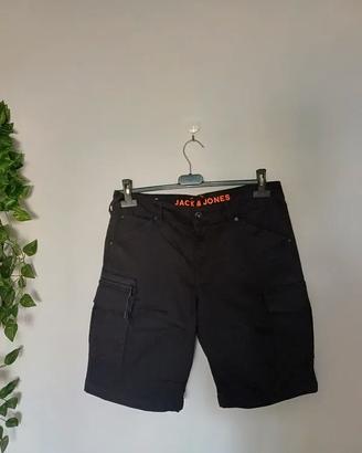 Pantaloncini Jack&Jones cargo neri uomo S