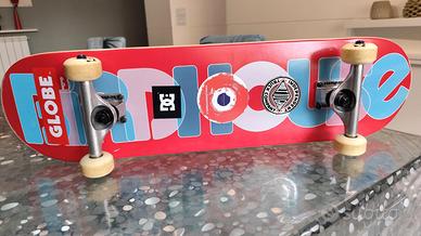 Skateboard + casco e protezioni