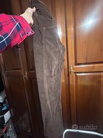 Pantaloni Jeckerson Velluto Marrone-Tg32(46)-OTTIM