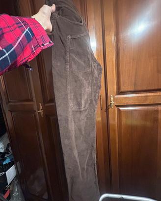 Pantaloni Jeckerson Velluto Marrone-Tg32(46)-OTTIM
