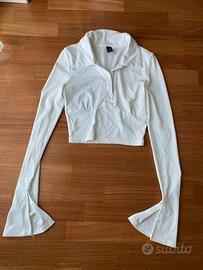 CROP top/maglia a maniche lunghe
