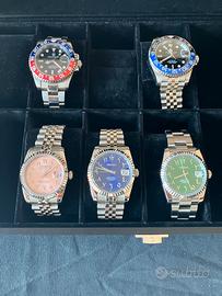 Lotto 5 orologi. 3 Seiko Arabic e 2 Pagani