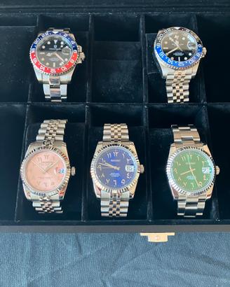 Lotto 5 orologi. 3 Seiko Arabic e 2 Pagani