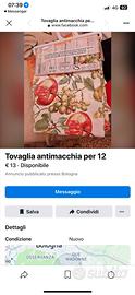 Tovaglia  antimacchia per 12