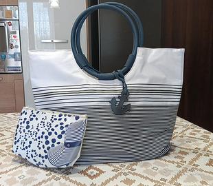 borsa alla marinara con astuccio da passeggio 