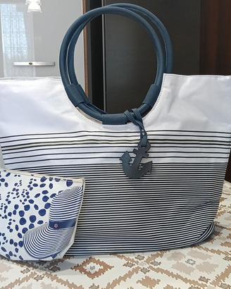 borsa alla marinara con astuccio da passeggio 