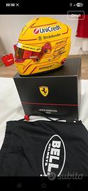 Casco 1/2 Ferrari Lewis Hamilton autografato COA