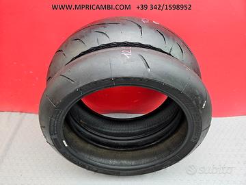 COPPIA GOMME MOTARD 160 120 TRENO GOMME gomma