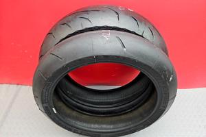 COPPIA GOMME MOTARD 160 120 TRENO GOMME gomma