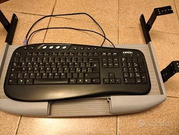 Porta tastiera da sotto scrivania+ tastiera