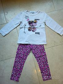 Completo Leggings e maglietta 5 anni