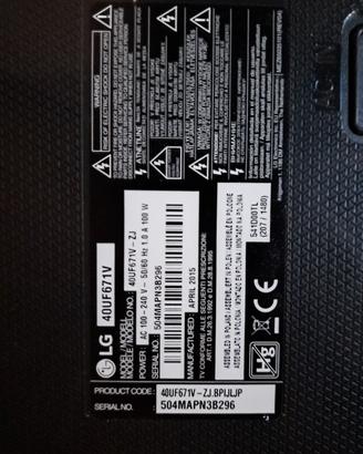 TV 40" LG 40UF671V