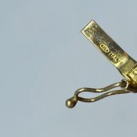 Bracciale argento placcato oro e cristalli