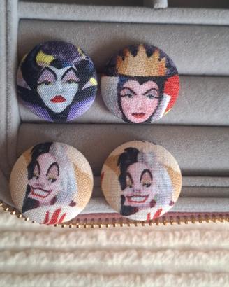 Orecchini bottone a lobo Disney Villains 
