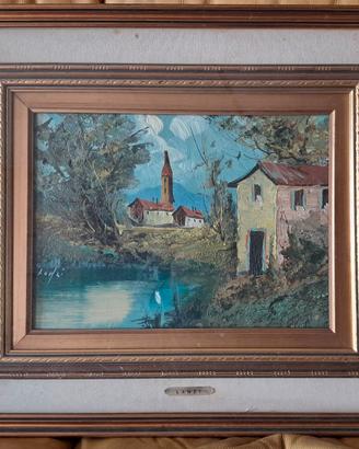 Dipinto olio firmato Lanzi – Paesaggio