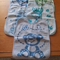 set di bavette neonato